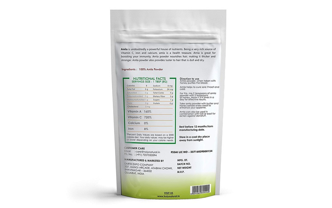 Holy Natural Amla Powder    Pack  250 grams